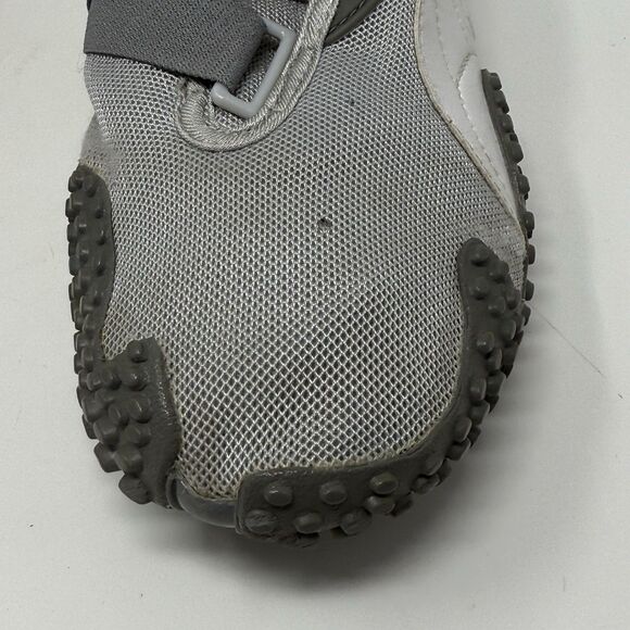 Puma Mostro Mesh Sneakers Shoes Womens 8 Gray Pink Perforated Vintage Y2K FLAW - Picture 7 of 16